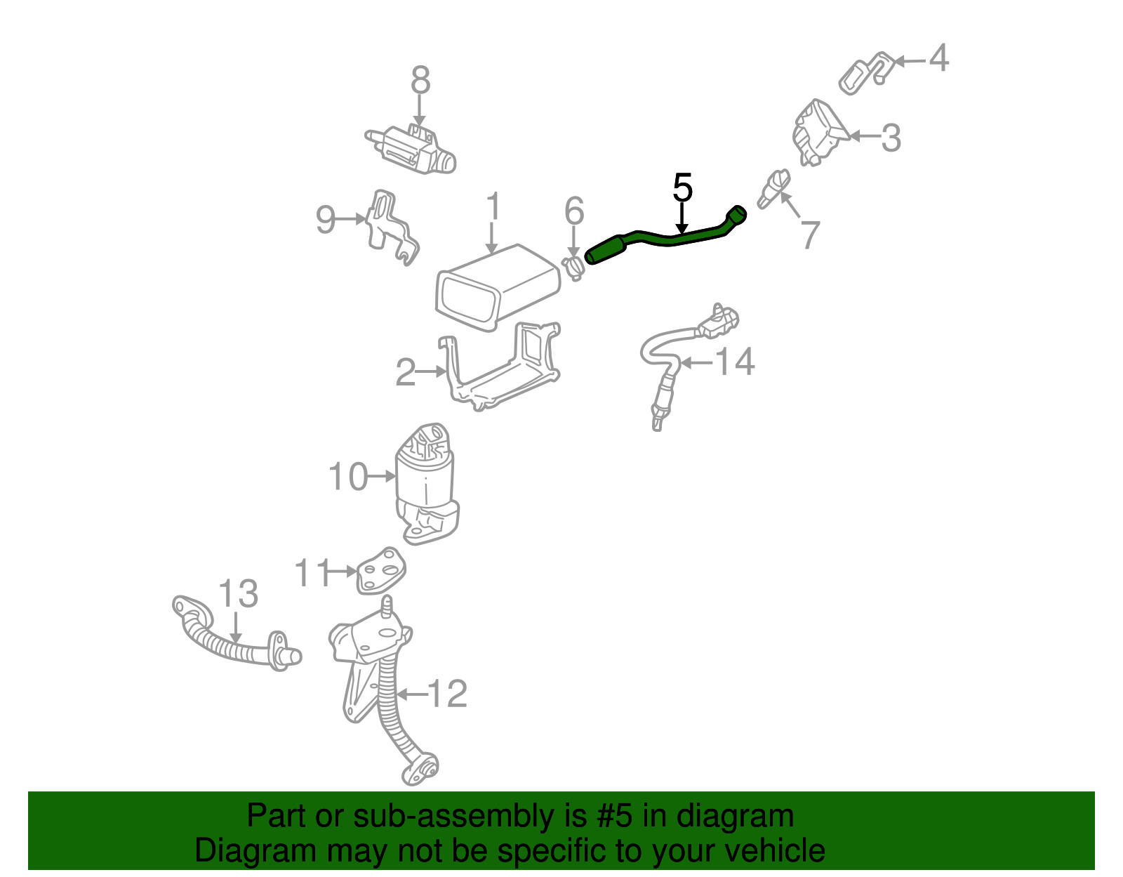 Outlet Pipe - GM (25669527)