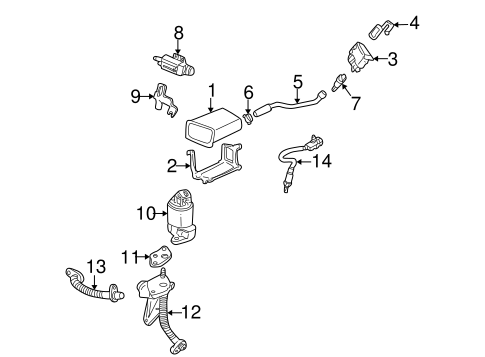 Emission Components for 2004 Pontiac Bonneville #0