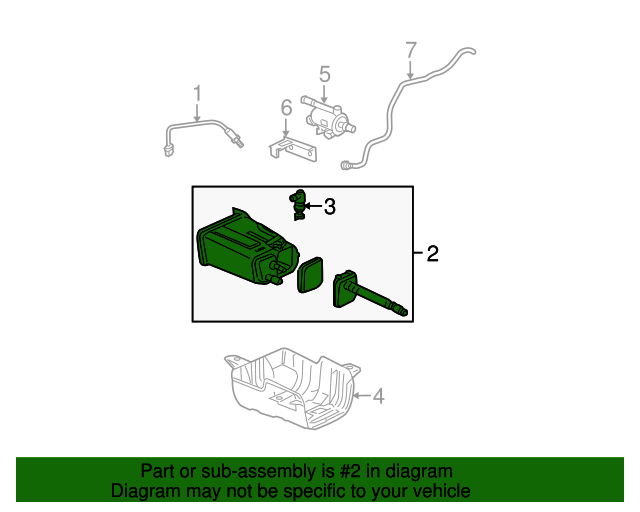 20022009 GM Vapor Canister Filter Kit with Seal 19177698