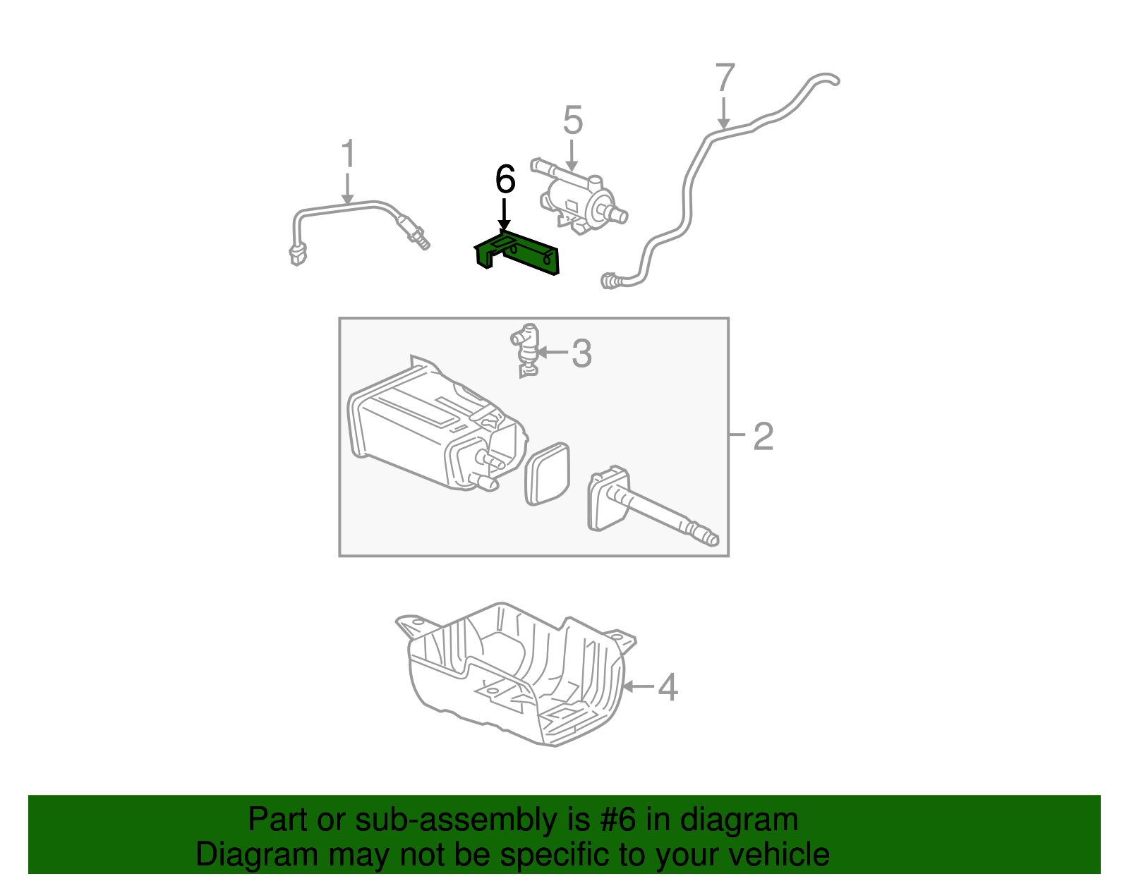 Bracket-Evaporative Emis Cnstr Purge Sol Vlv - GM (12596682)
