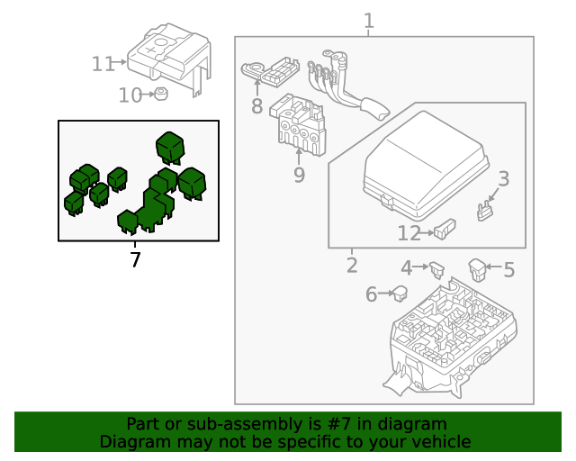 Genuine OEM Relay Part# MR301978 Fits 2018-2023 Mitsubishi Eclipse ...
