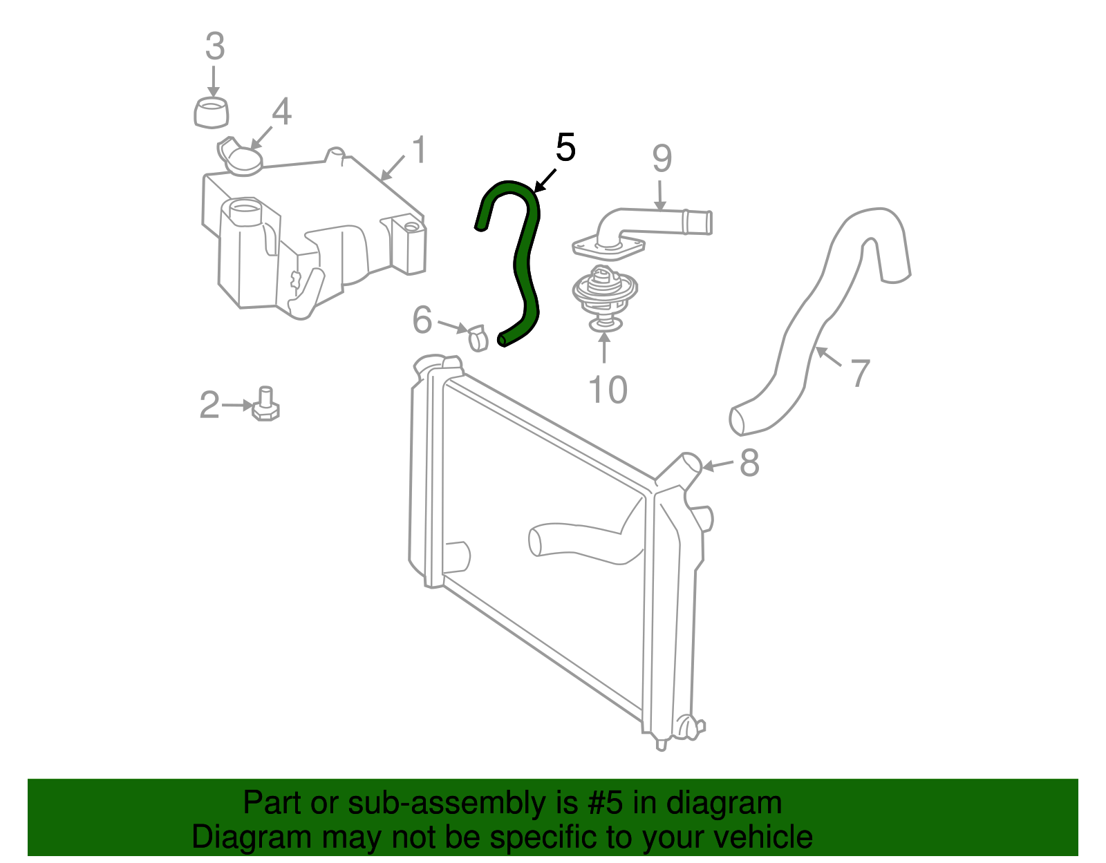 Overflow Hose - GM (12380268)