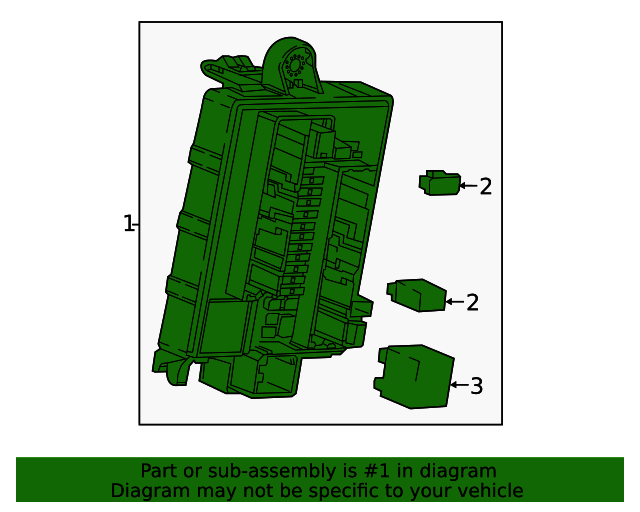20202022 Cadillac XT6 Body Wiring Harness Junction Block 84590860