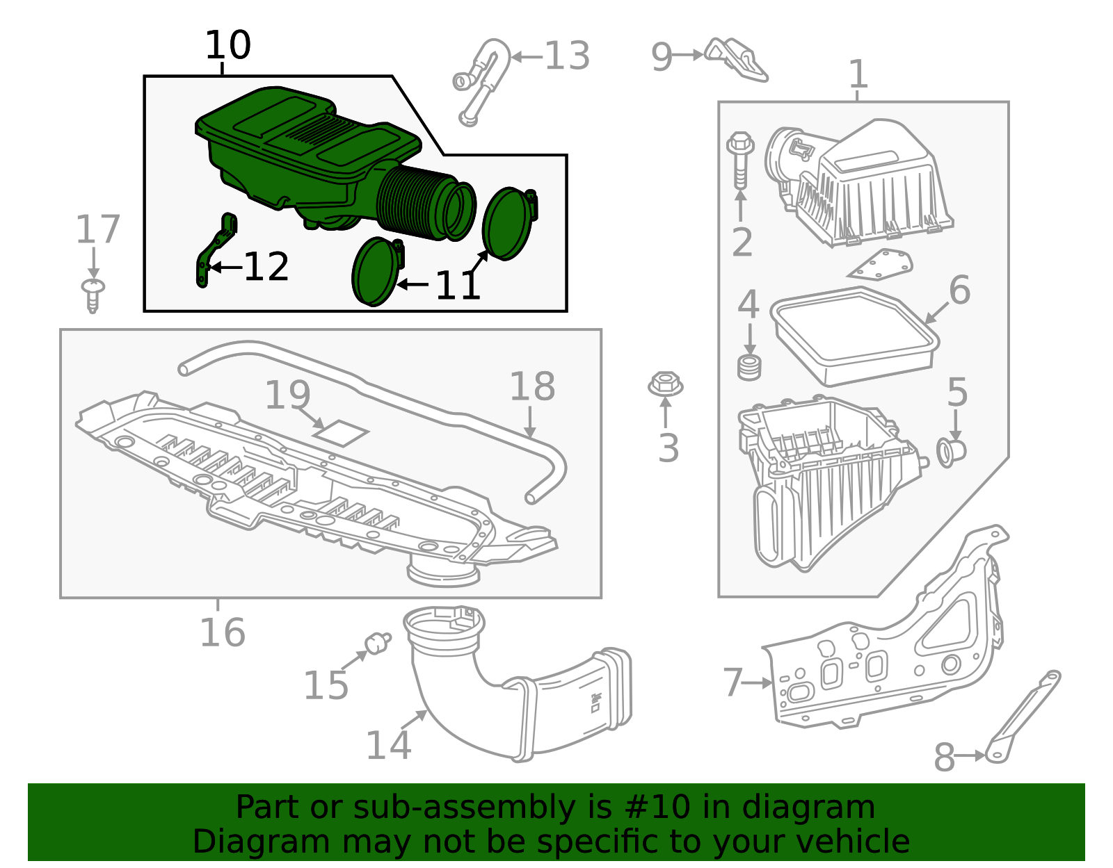Air Cleaner Outlet Duct - GM (84467638)