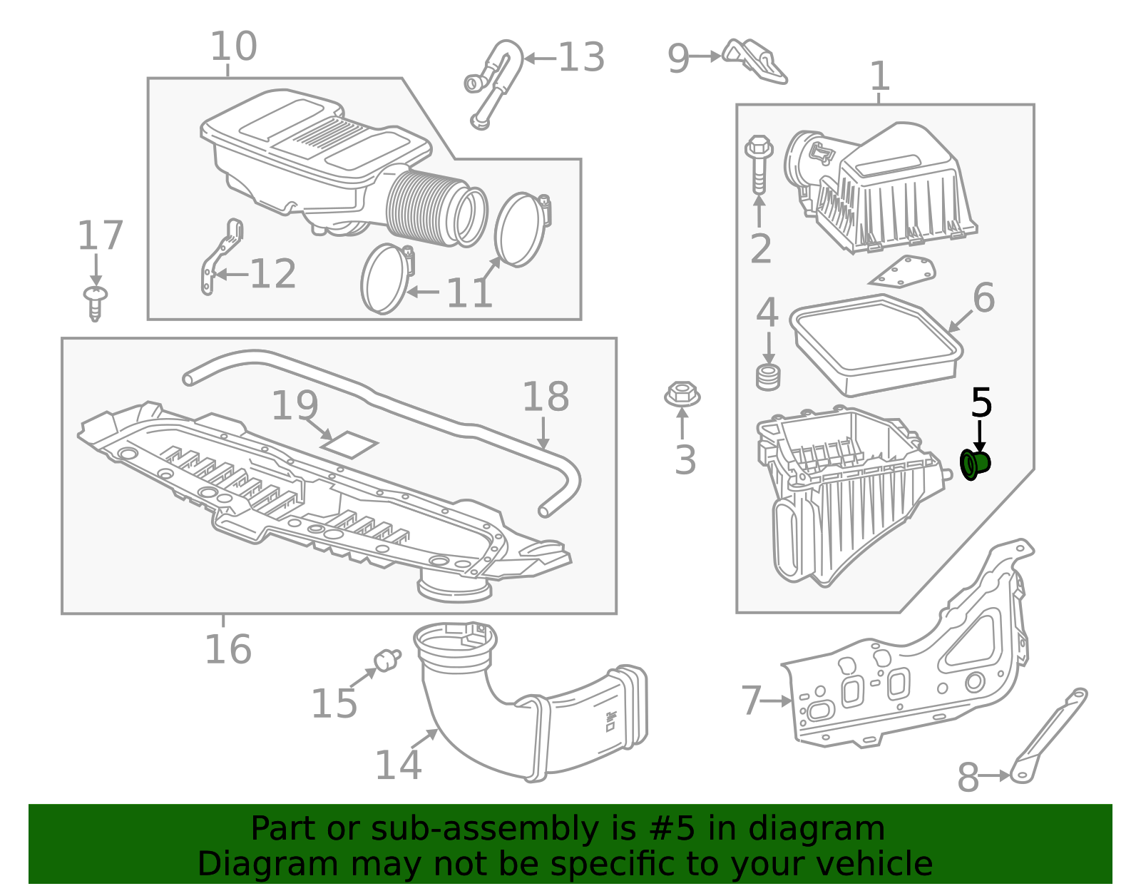 Air Cleaner Insulator - Cadillac (84121214)