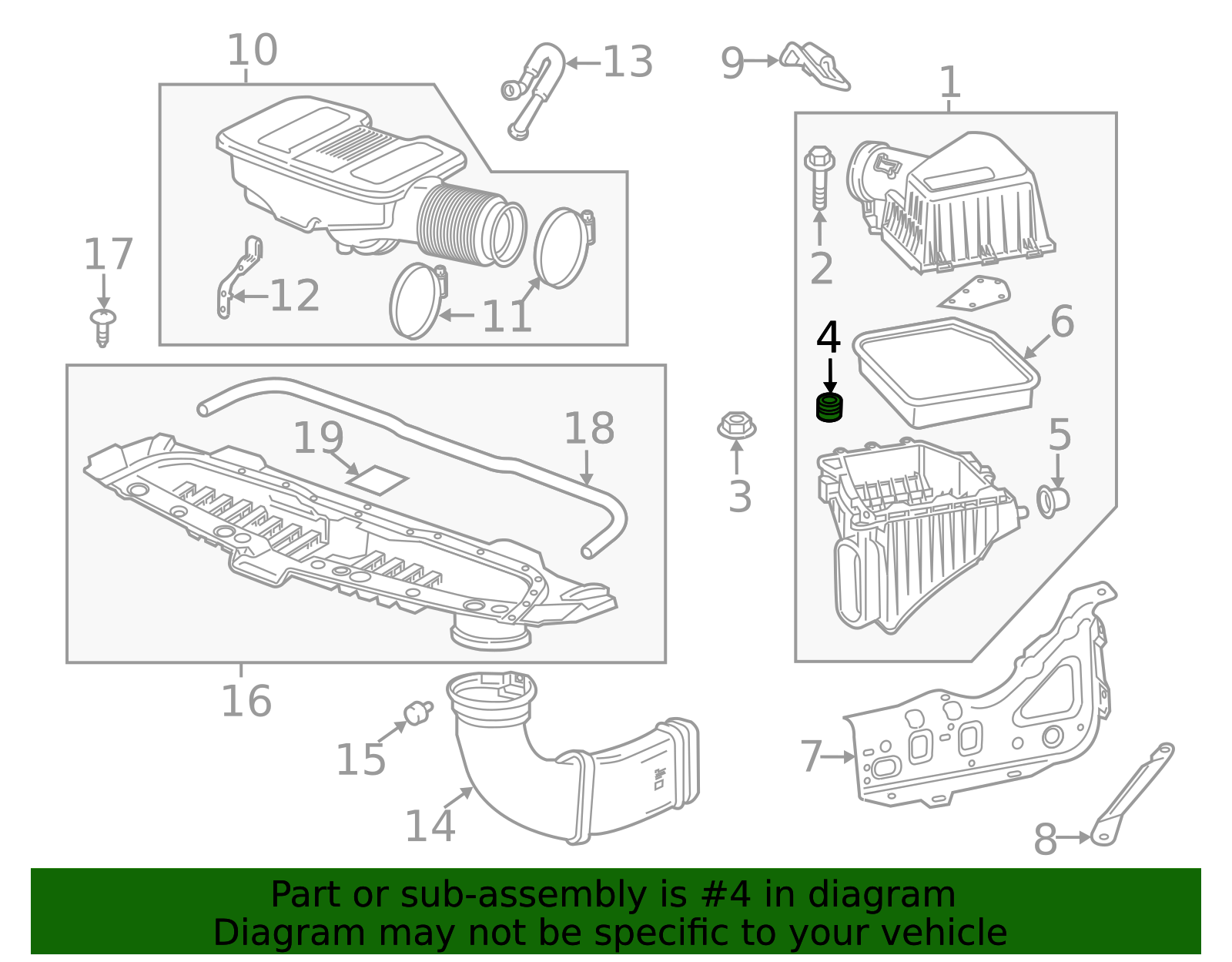 Air Filter Housing Insulator - GM (84352217)