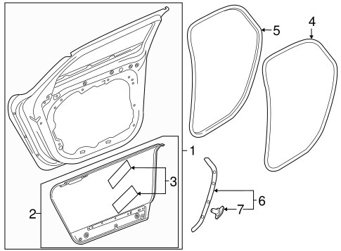 Door & Components for 2018 Volvo V90 | TascaParts.com