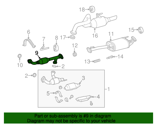 1741038390 Catalytic Converter 20102015 Lexus GX460 Lexus Parts