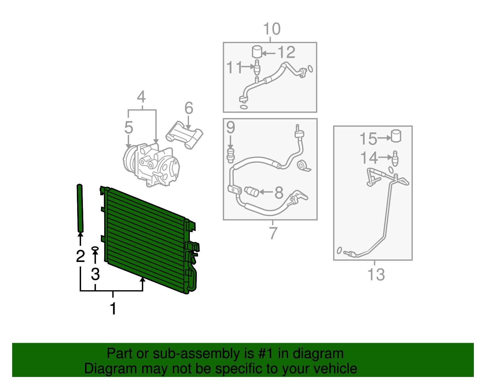 Air Conditioning Condenser - GM (19256971)
