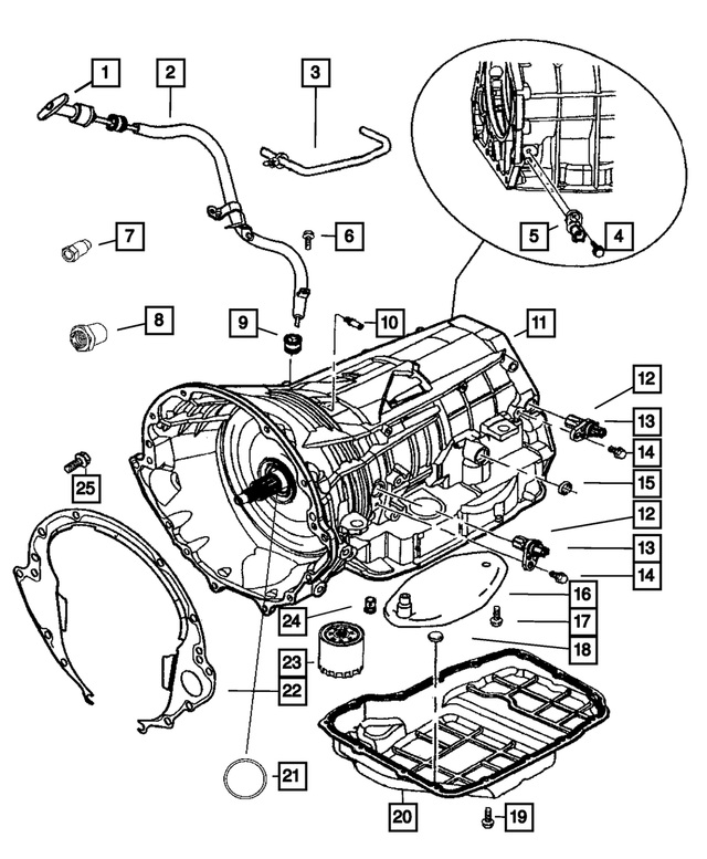 20052008 Jeep Transmission Fluid Level Indicator 53013686AD Mopar eStore