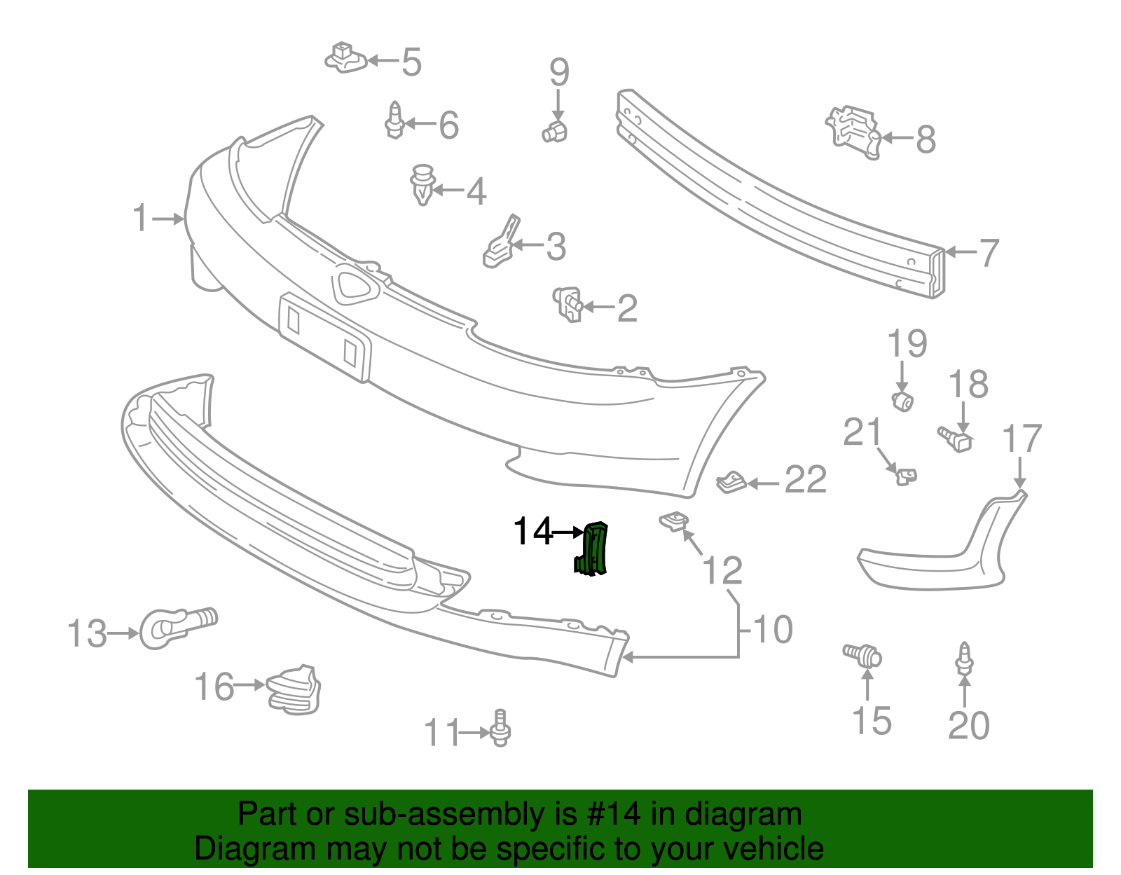 Tow Hook Bracket - Toyota (51962-52011)