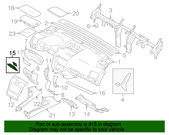 2014-2015 Subaru Forester Upper Cover 82243SG000 | Buy Subaru ...