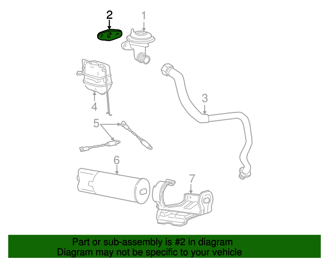 20032010 Ford OEM Exhaust Gas ReCirculation (Egr) Valve Gasket 3C3Z