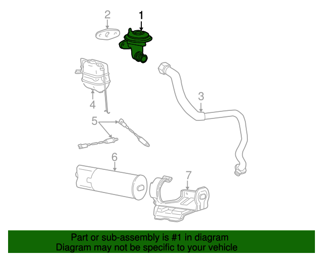 20032004 Ford Egr Valve 4C3Z9F452B Ford Discount Parts