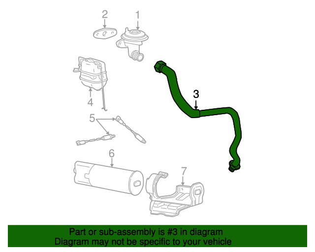 20002007 Ford OEM Egr Tube YC2Z9D477AA Ford Parts Center