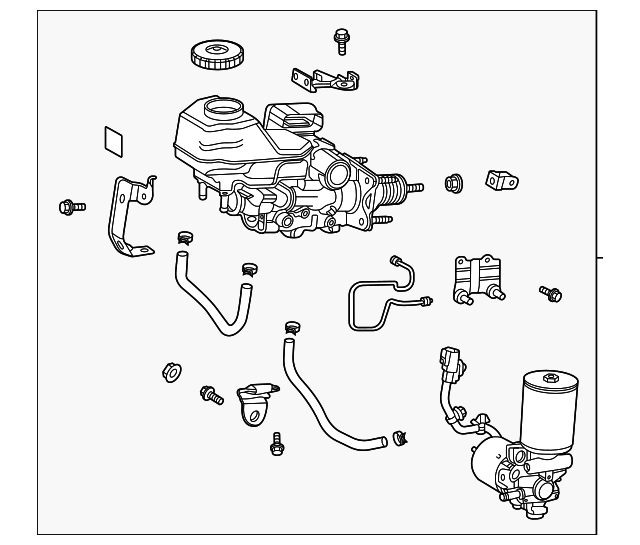 4705042240 Brake Master Cylinder 20212023 Toyota RAV4 Prime OEM