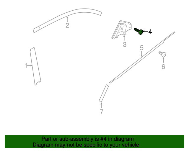 1249204087B Wheel Opening Molding Screw 20122023 Kia Kia.Parts Store
