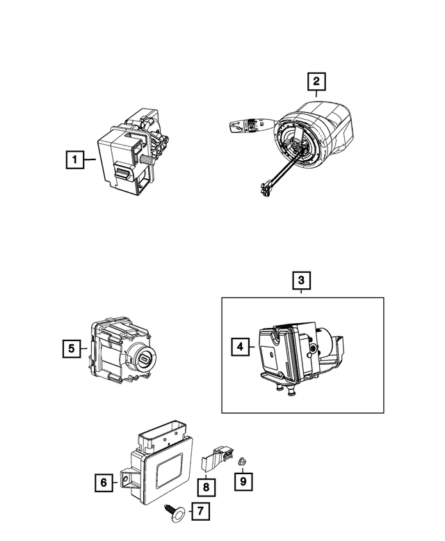 2019 Jeep Cherokee Parking Brake Module 68340867AE Mopar Factory Parts