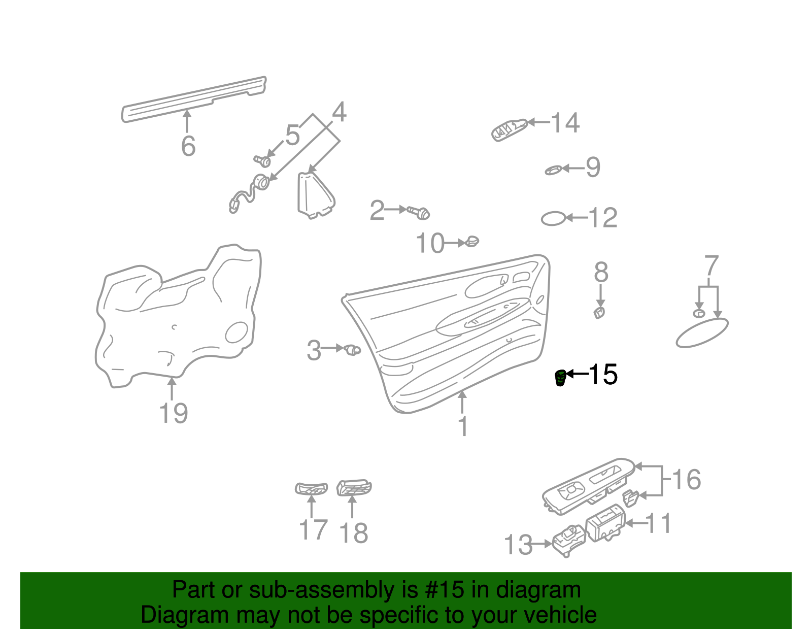 Lock Switch - GM (25665555)