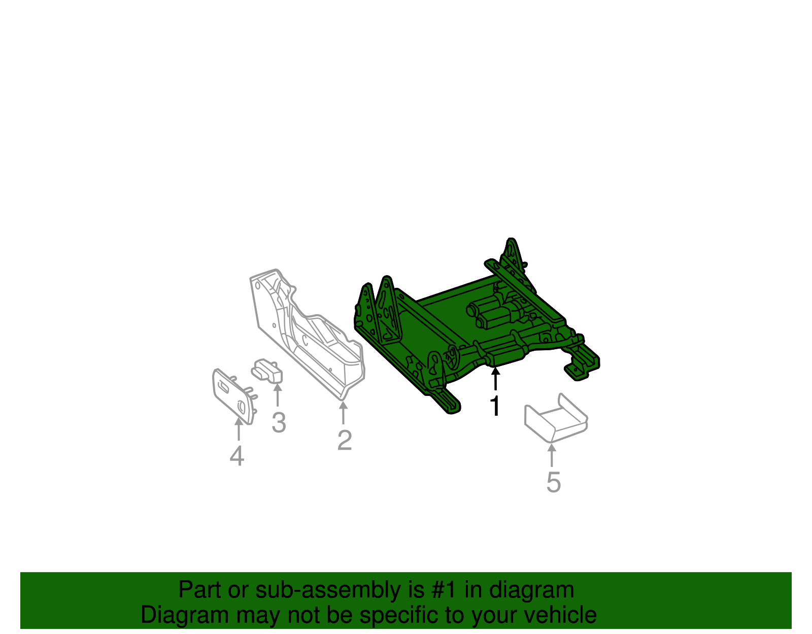 Seat Track - GM (88940334)