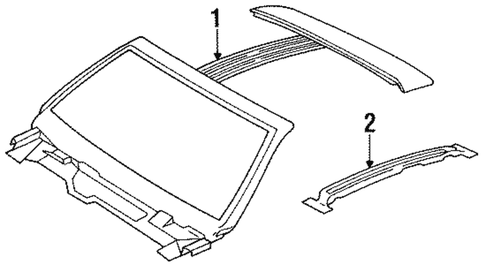 Bow-Roof Panel Lgtdnl Lower - GM (20448440)