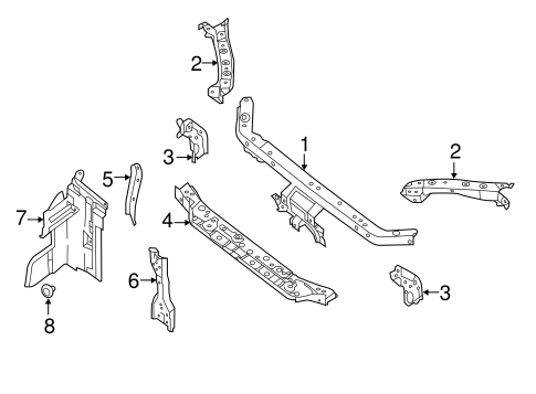 Radiator Support for 2015 Nissan Sentra | Courtesy Parts