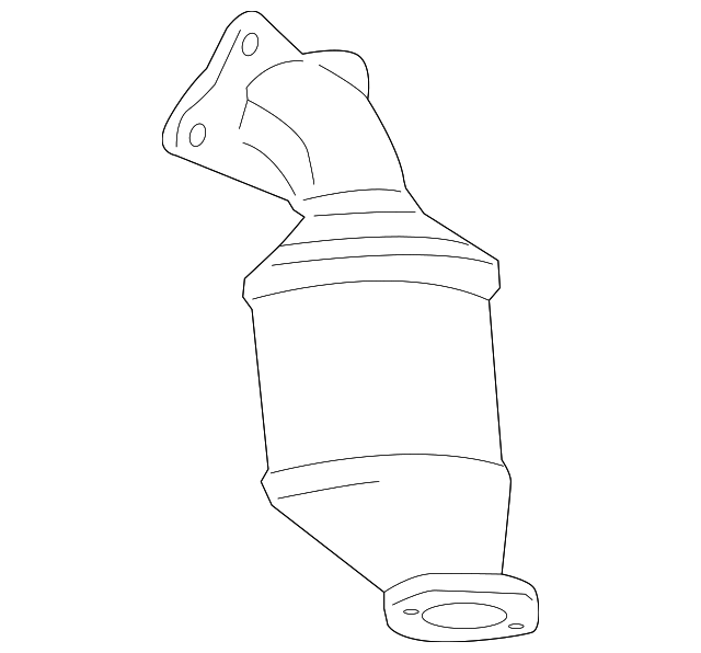 3Way Catalytic Converter with Shield, Flange, and Studs 19418933 GM