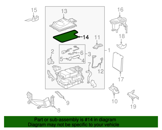 G923148010 Fuse Box Gasket 20062010 Toyota Highlander OEM
