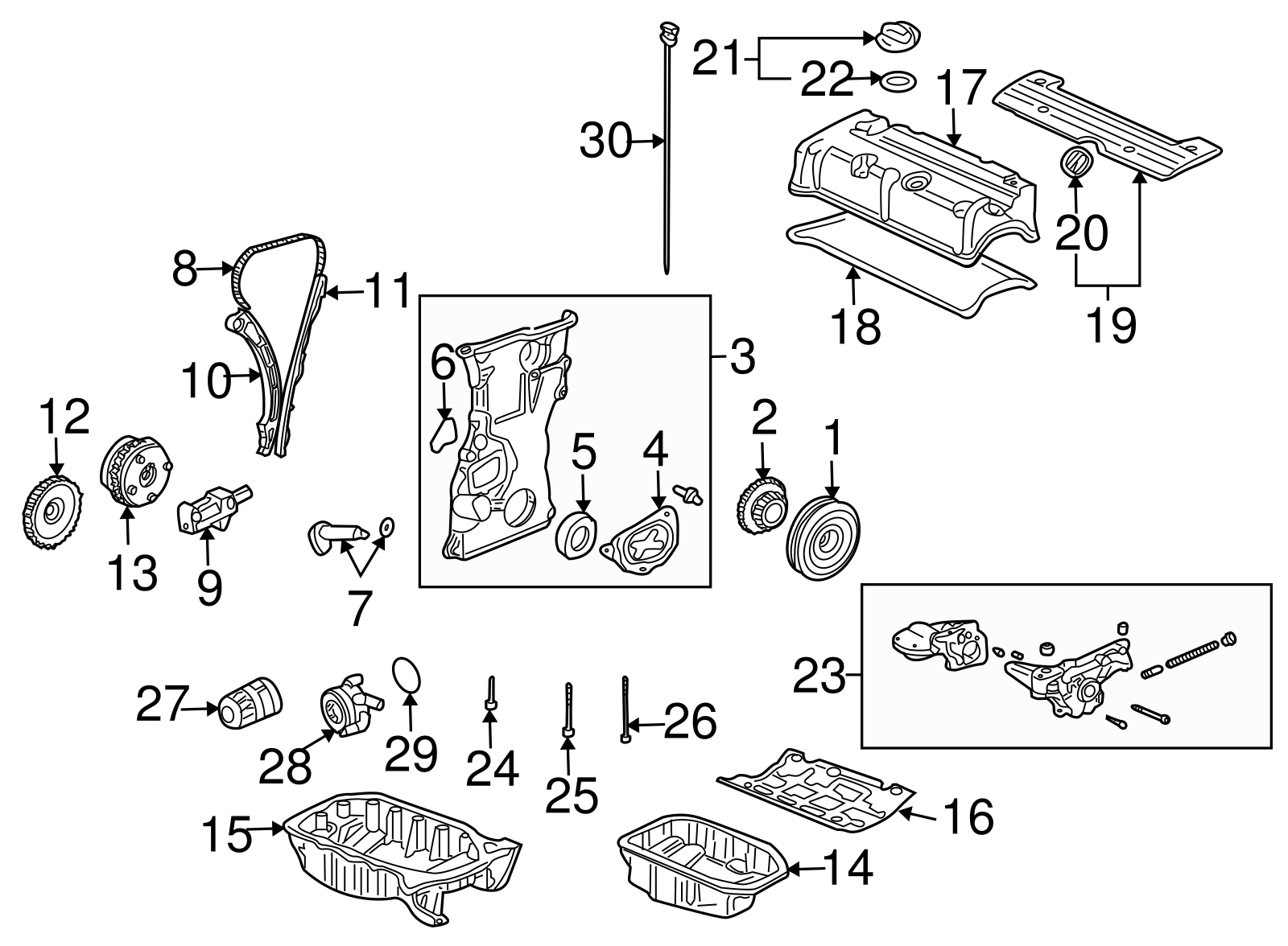 For HONDA Acura RSX TYPE R DC5 K20A Oil Pump Chain Tensioner Guide