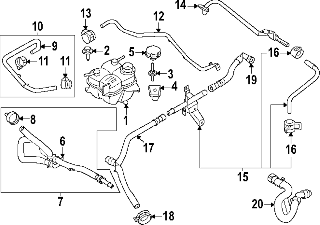 2024 Ford Mustang By-Pass Hose PR3Z-8063-C | QuirkParts