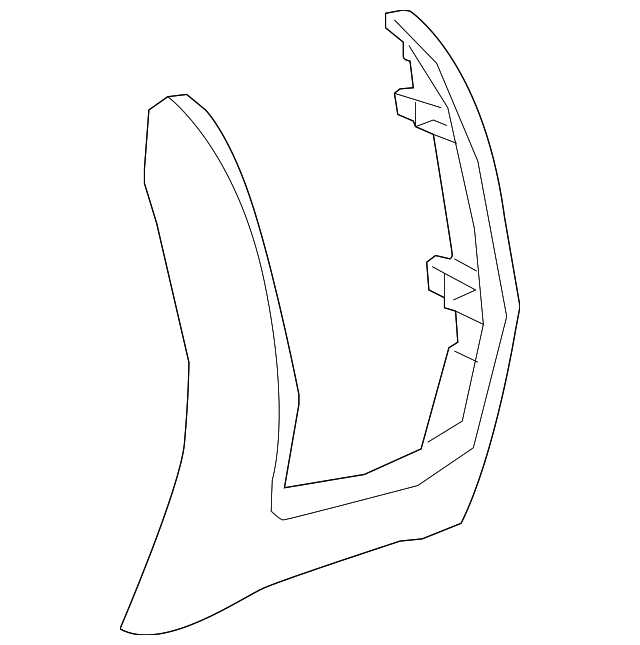 Jet Black Passenger Side Console Panel - GM (84094197)