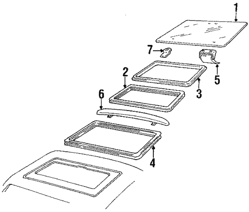 W/Str Assembly-Vent Roof Opg - GM (20528472)