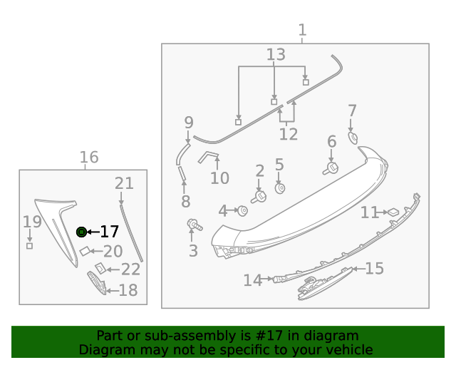 20072023 Mazda Upper Molding Retainer Clip EG2151SJ3