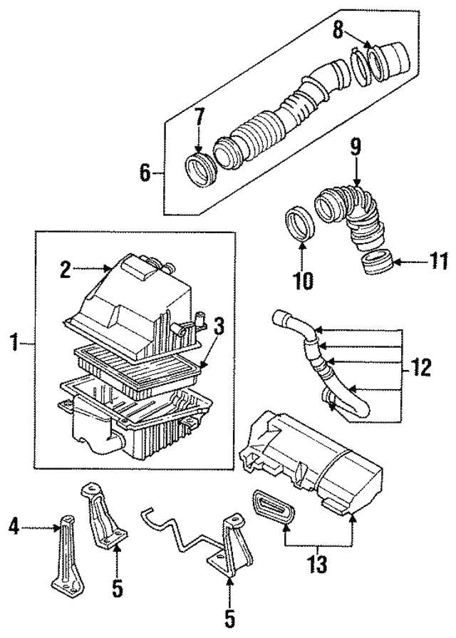 1993-1995 Mazda RX-7 Air Cleaner Assembly N3A1-13-320 | RealMazdaParts.com