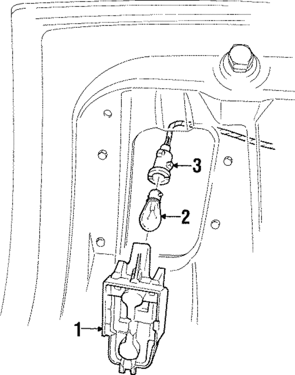 Socket, Rear Fog Lp - Cadillac (90141632)