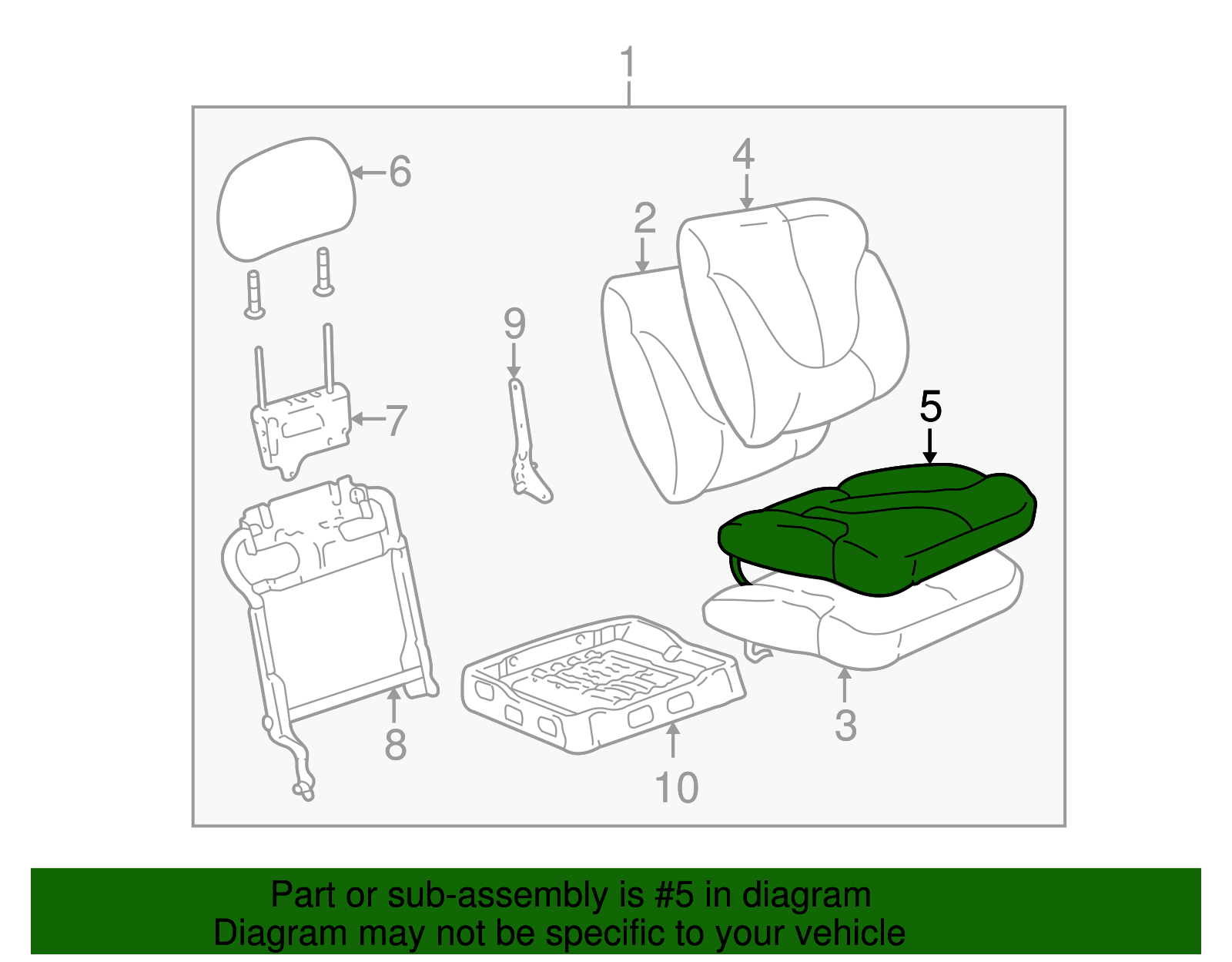 Seat Cover - GM (88936556)
