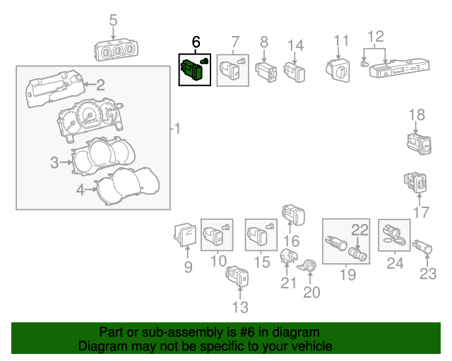 20052011 Toyota Fog Light Switch 8416004010