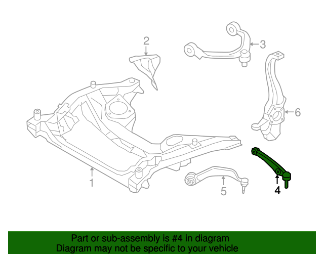 Front Left Rearward Control Arm For 2016-2018 BMW 340i xDrive 2017 Q473JS Front Left Rearward Control Arm For 2016-2018 BMW 340i xDrive 2017 Q473JS