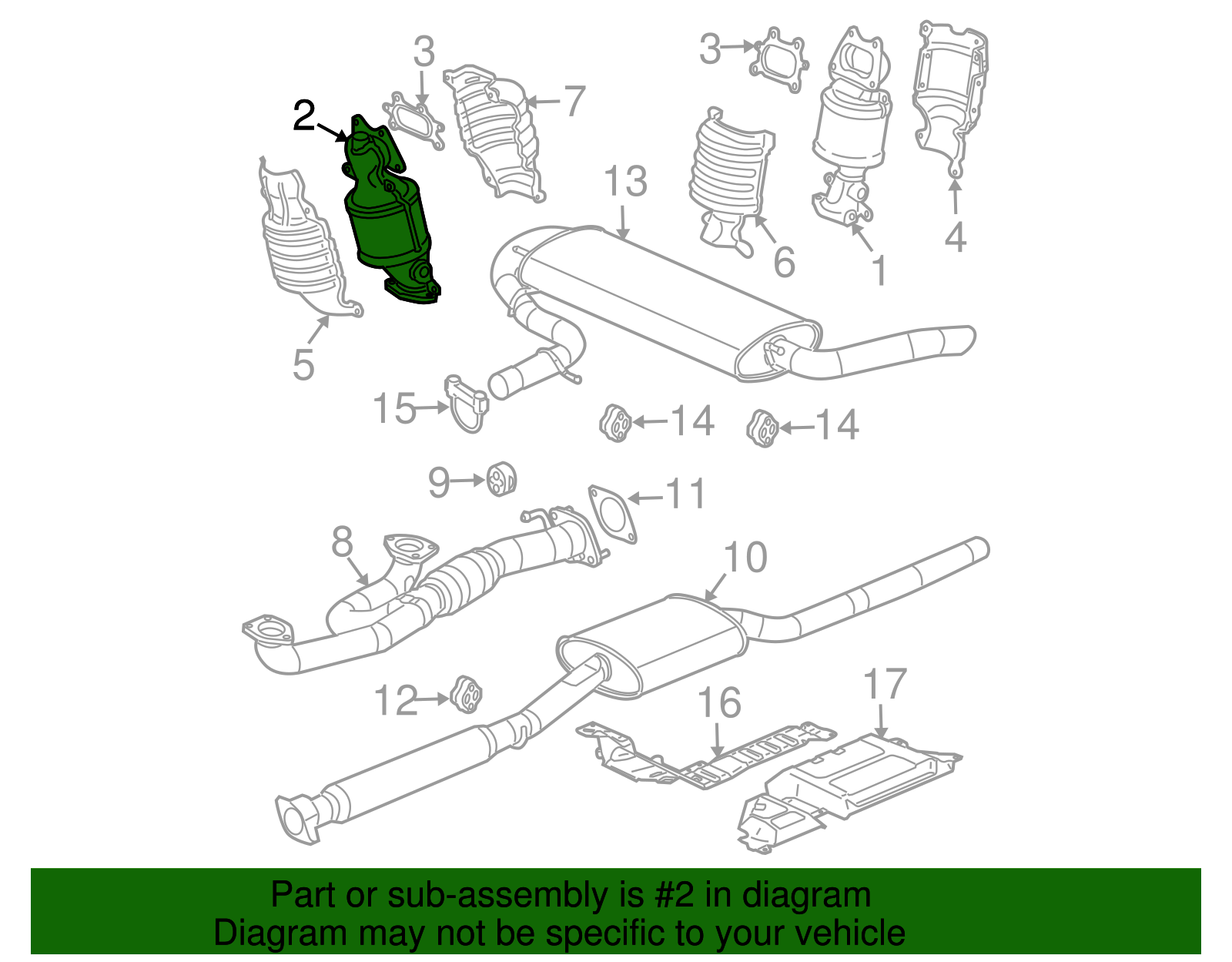 Catalyst-Ctltc Converter Front - GM (12581992)