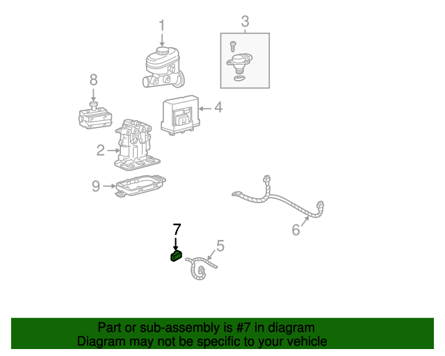 20002002 Chevrolet Malibu Electronic Brake Control Module Assembly