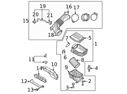Air Intake for 2021 Hyundai Veloster N Parts Hyundai