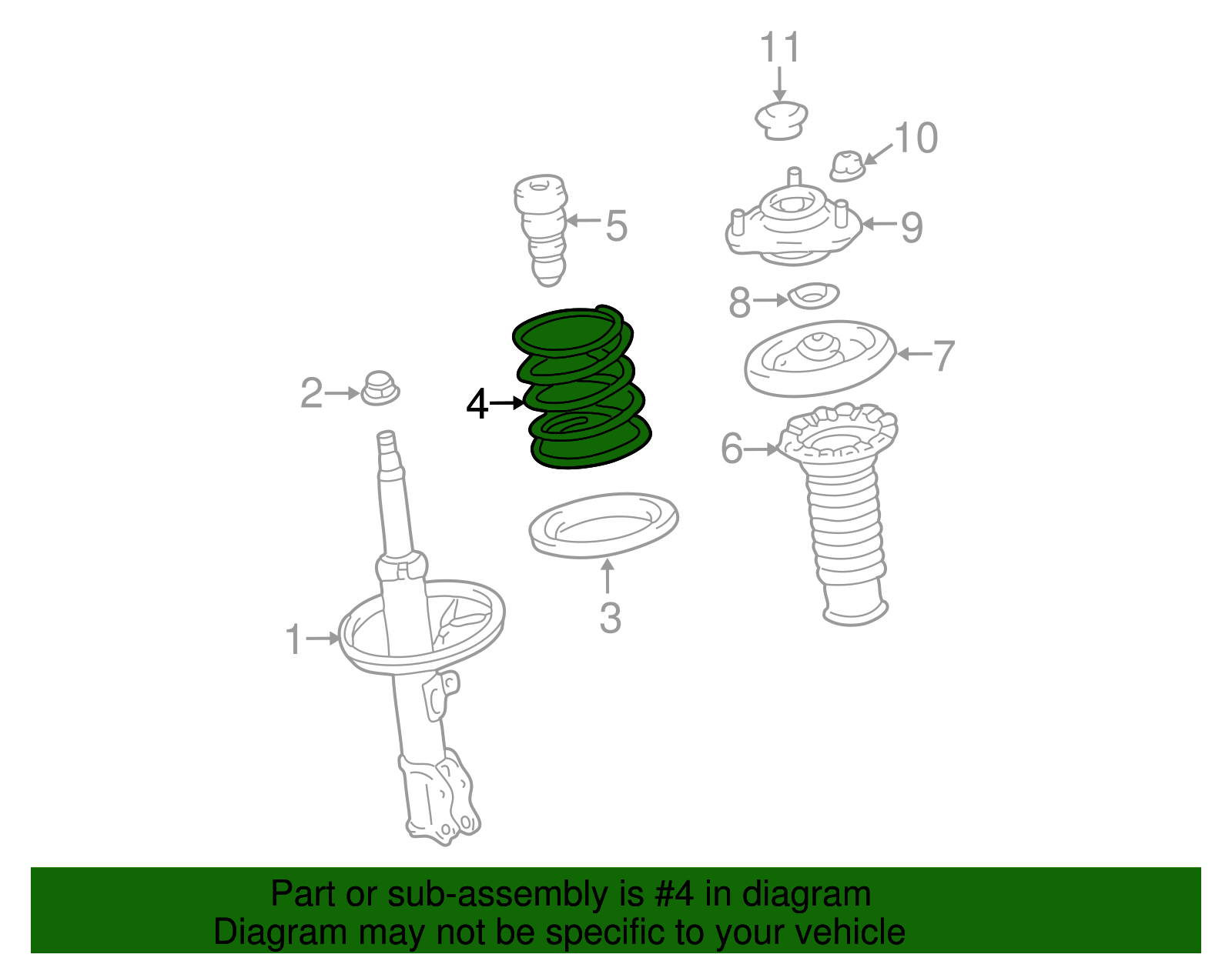 Coil Spring (Left, Right, Front) - Toyota (48131-02M80)