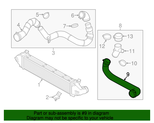 LR024517 Outlet Tube 2012 2013 Land Rover Range Rover Evoque Land Rover Parts Now