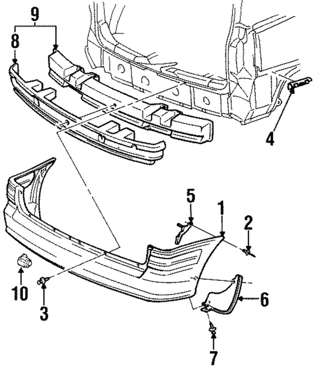 Fascia, Rear Bpr (Opt.-UD7 Olds) - GM (12335558)