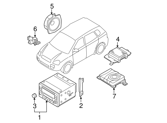 REAR DOOR SPEAKER 96320-1F500 KIA SPORTAGE 2004-09 FRONT REAR DOOR SPEAKER 96320-1F500 KIA SPORTAGE 2004-09 FRONT
