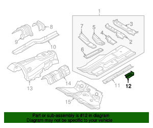 41-12-7-204-177 - Top, engine support extension 2009-2019 BMW ...