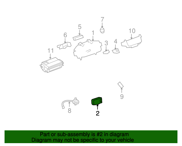 20082011 Buick Lucerne Light Titanium Headlamp Switch with Trunk
