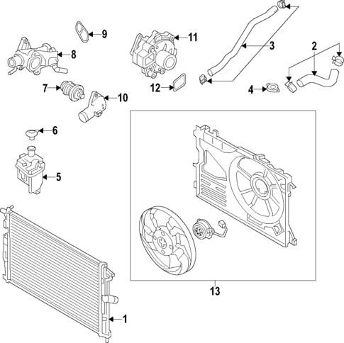 Mazda Radiator Components Radiator & Components for 2021 Mazda CX-30 | RealMazdaParts.com