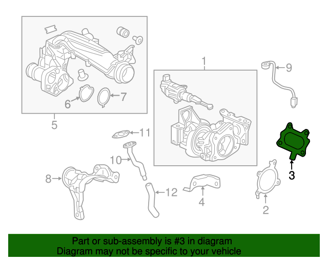 1823359B004 Turbocharger Gasket 20162022 Honda Honda Parts Online