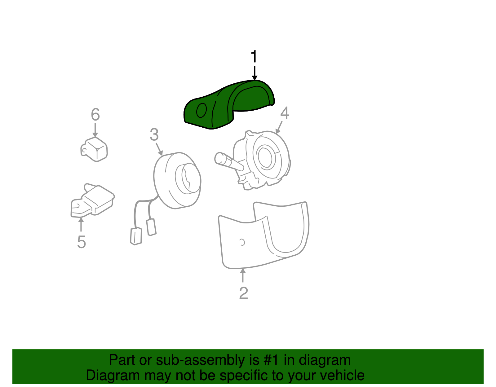 Upper Column Cover - Ford (XW4Z-3530-BC)